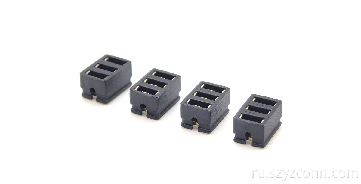 Перемычка MINI, шаг 2,54 мм, 3 в ряд, высота 6,0 мм 2.54mm Pitch MINI Jumper 3-in-line H6.0mm